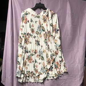 Floral wrap skirt